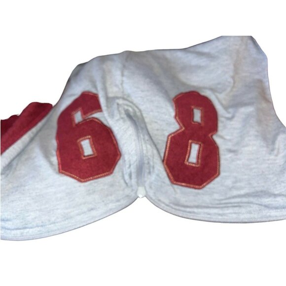 Disney Maroon TIGGER Embroidered Applique Zip Up Hoodie Size Large 12-13 EUC - Picture 6 of 6